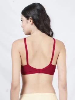 Susie Red Dahlia Wirefree Moulded Everyday Bra -Shyaway ai1002 reddahlia back 1