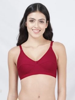 Susie Red Dahlia Wirefree Moulded Everyday Bra
