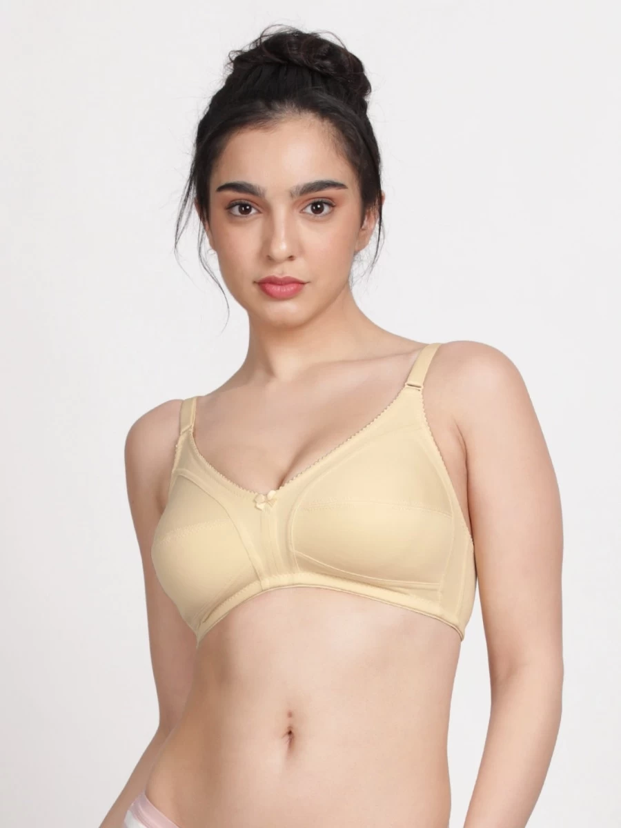 Susie Double Cream Wirefree Full Coverage No Sag M Frame Bra 3 Susie Double Cream Wirefree Full Coverage No Sag M Frame Bra