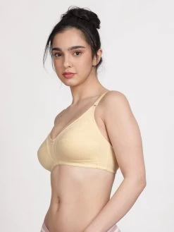 Susie Double Cream Wirefree Full Coverage No Sag M Frame Bra 8 Susie Double Cream Wirefree Full Coverage No Sag M Frame Bra -Shyaway ai1003 doublecream side