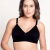 Susie Black Beauty Wirefree Full Coverage Moulded Cotton Bra -Shyaway ai1004 blackbeauty 01