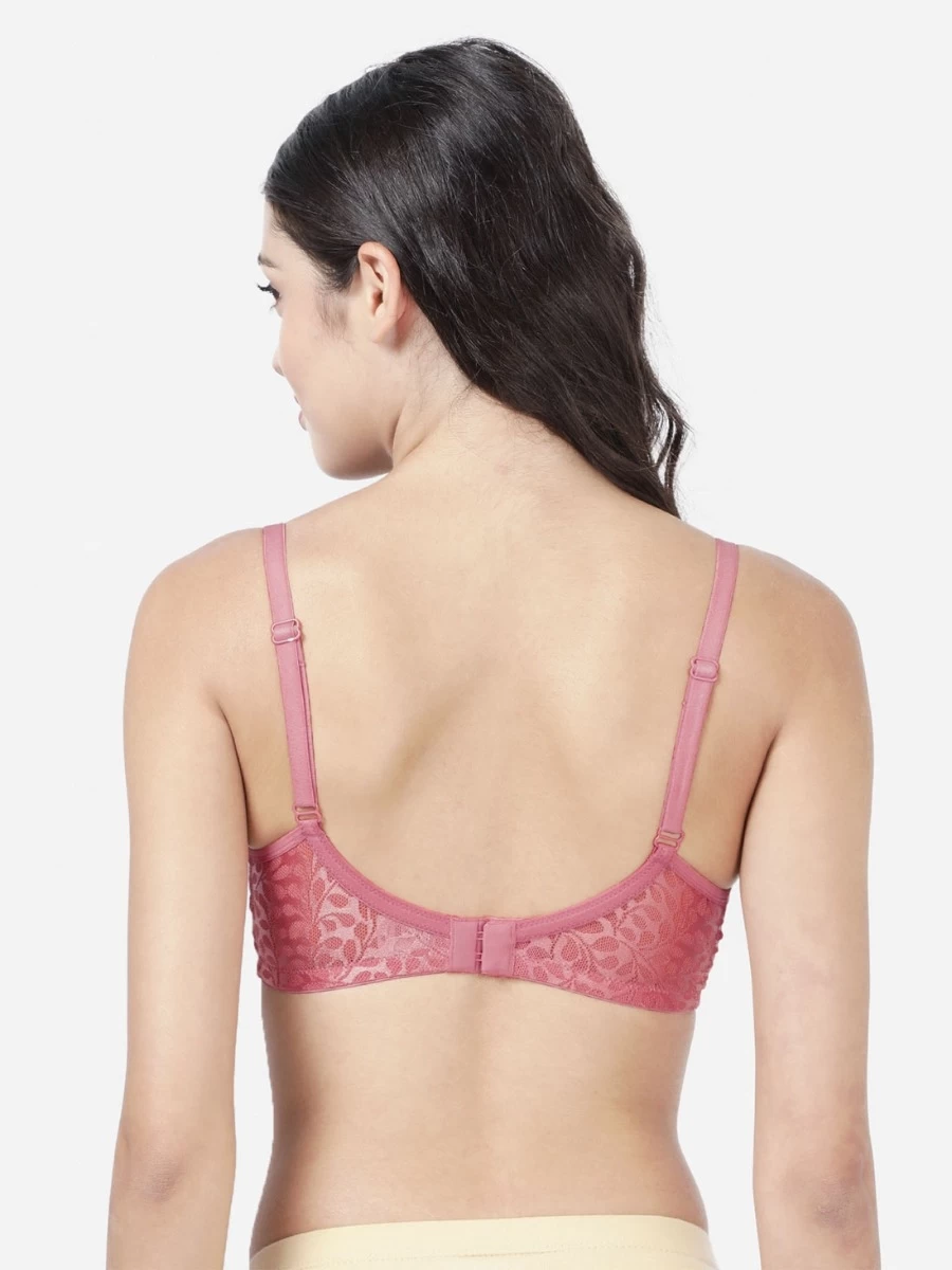 Susie Coral Pink Non Padded Wirefree Lace Bra 6 Susie Coral Pink Non Padded Wirefree Lace Bra - Image 4