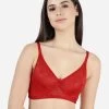 Susie FieryRed Non Padded Wirefree Lace Bra