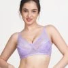 Susie Lavender Non Padded Wirefree Lace Bra