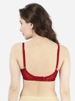 Susie RedDahlia Non Padded Wirefree Lace Bra 9 Susie RedDahlia Non Padded Wirefree Lace Bra -Shyaway ai1012 reddahlia back