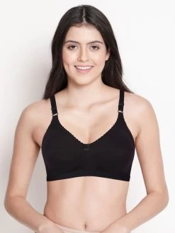 Shyle Black Beauty M Frame Non Padded Wirefree Bra