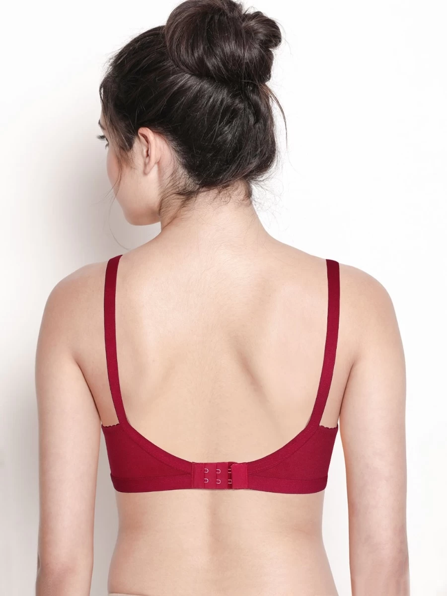 Shyle Red Dahlia M Frame Non Padded Wirefree Bra 4 Shyle Red Dahlia M Frame Non Padded Wirefree Bra - Image 2