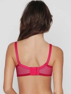 Shyaway Magenta Lace Minimizer Bra With Moulded Cups 7 Shyaway Magenta Lace Minimizer Bra With Moulded Cups -Shyaway b010 magenta 2