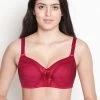Shyaway Magenta Lace Minimizer Bra With Moulded Cups -Shyaway b010 magenta 1