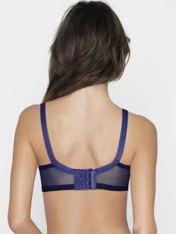 Shyaway Navy Blue Lace Minimizer Bra With Moulded Cups -Shyaway b010 navyblue 2