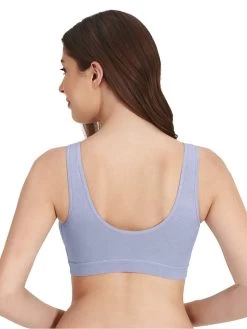 Amante Eventide Blue Removable Padding Sleep Cami Bra 9 Amante Eventide Blue Removable Padding Sleep Cami Bra -Shyaway back 26