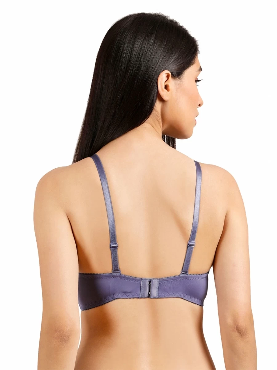 Susie Smokey Plum Front Lace Padded Wired Bra 6 Susie Smokey Plum Front Lace Padded Wired Bra - Image 4