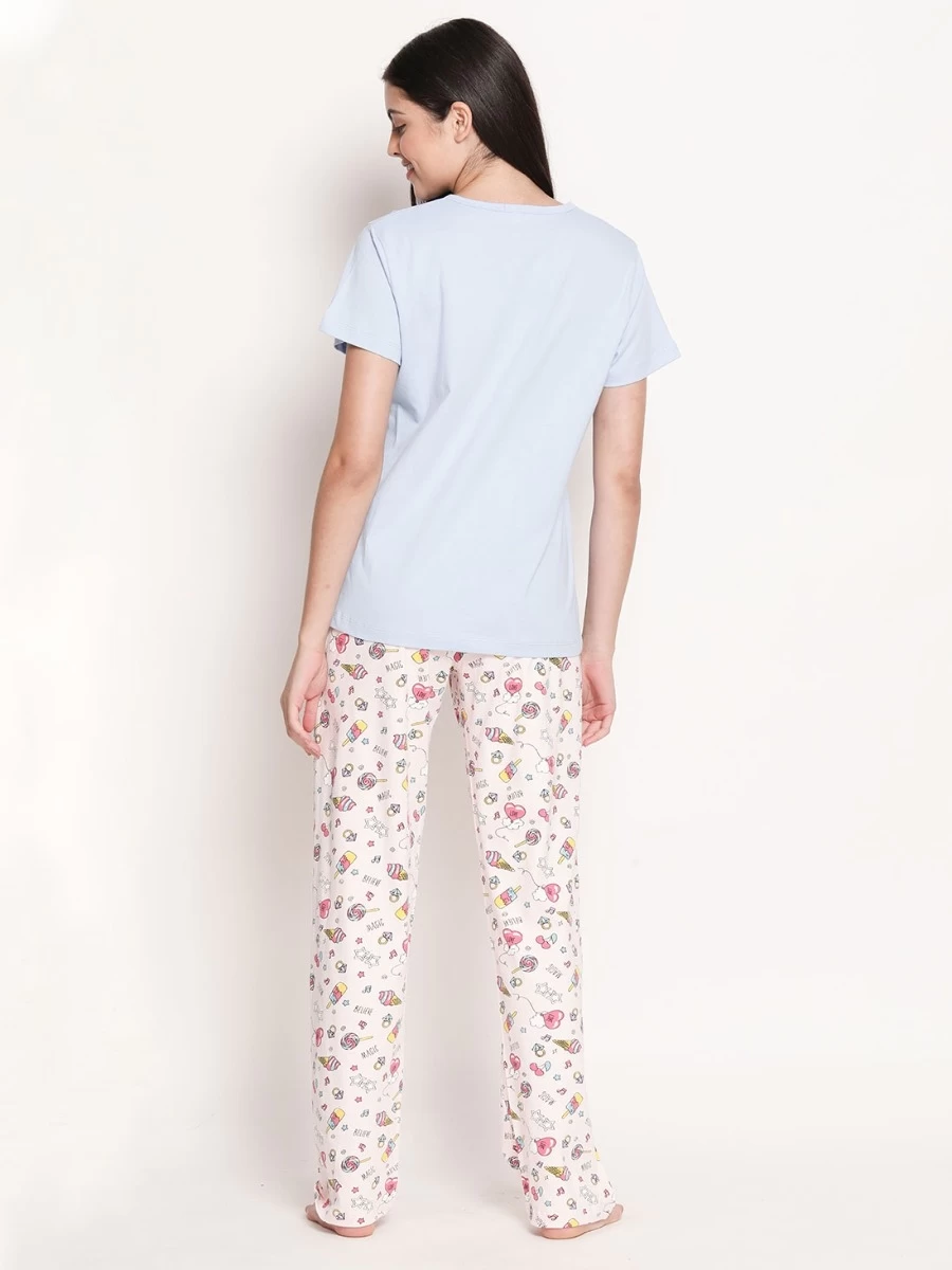 Shyaway Windsurfer Blue Candy Printed Pyjama Set 5 Shyaway Windsurfer Blue Candy Printed Pyjama Set - Image 3