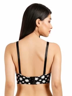 Shyaway HANA Black White Daisy Print Seamless T-Shirt Bra 9 Shyaway HANA Black White Daisy Print Seamless T-Shirt Bra -Shyaway back 68
