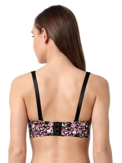 Shyaway HANA Black Ditsy Print Seamless T-Shirt Bra -Shyaway back 69 1