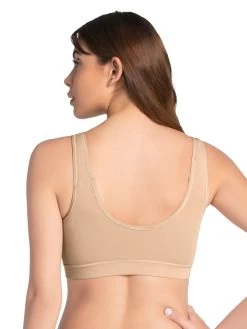 Amante Hazelnut Skin Removable Padding Sleep Cami Bra -Shyaway back 9 3