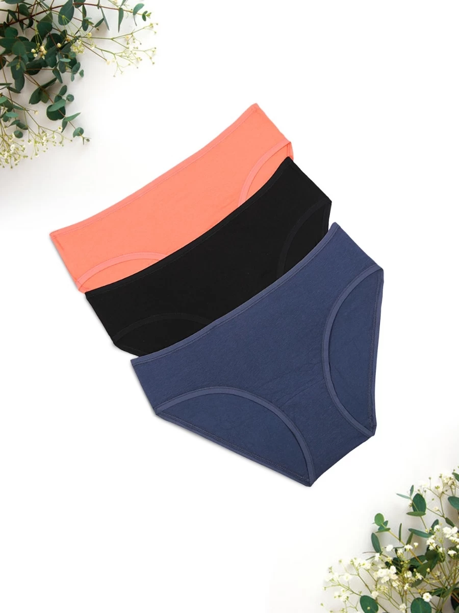 Amante Multicolor Pack Of 3 Solid Bikini 7 Amante Multicolor Pack Of 3 Solid Bikini - Image 5