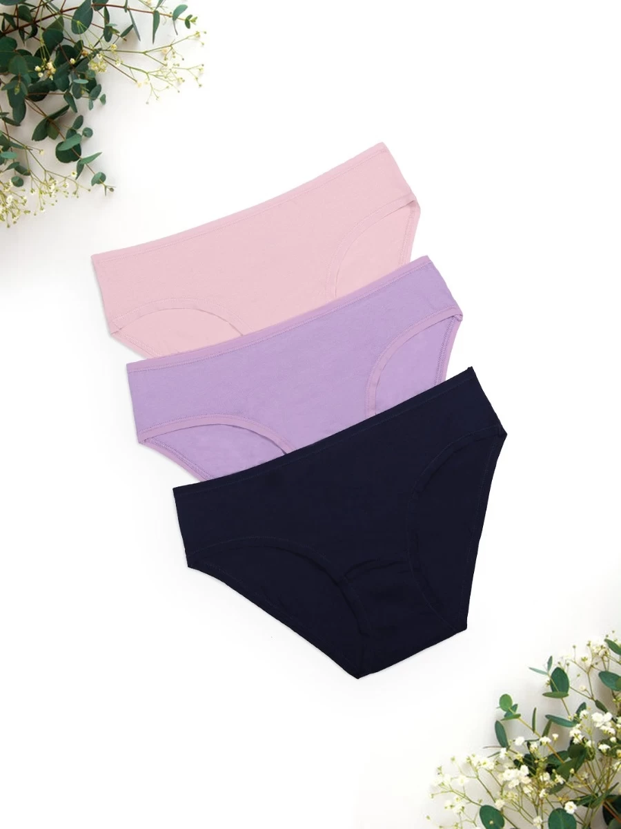 Amante Multicolor Pack Of 3 Solid Bikini 9 Amante Multicolor Pack Of 3 Solid Bikini - Image 7