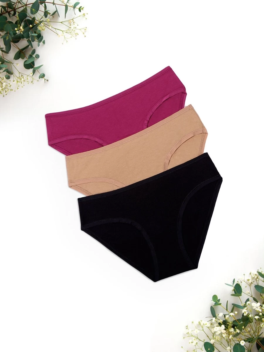 Amante Multicolor Pack Of 3 Solid Bikini 10 Amante Multicolor Pack Of 3 Solid Bikini - Image 8