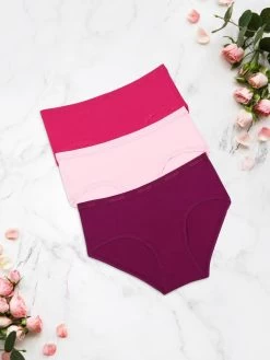 Amante Multicolor Pack Of 3 Solid Hipster -Shyaway c410 solid