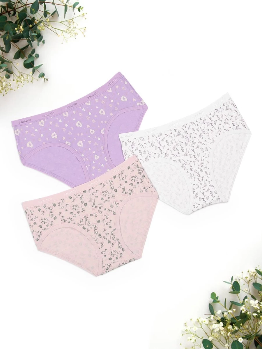 Amante Multicolor Pack Of 3 Printed Hipster 7 Amante Multicolor Pack Of 3 Printed Hipster - Image 5