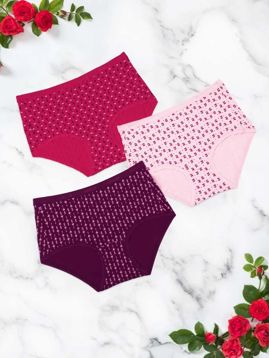 Amante Multicolor Pack Of 3 Printed Hipster 9 Amante Multicolor Pack Of 3 Printed Hipster - Image 7