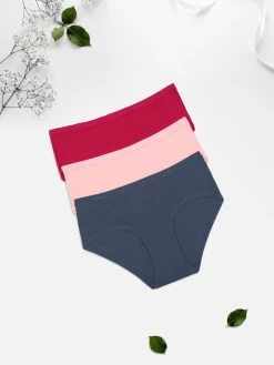 Amante Multicolor Pack Of 3 Solid Hipster -Shyaway c428 solid