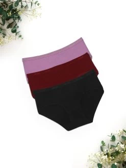 Amante Multicolor Pack Of 3 Solid Hipster -Shyaway c429 solid