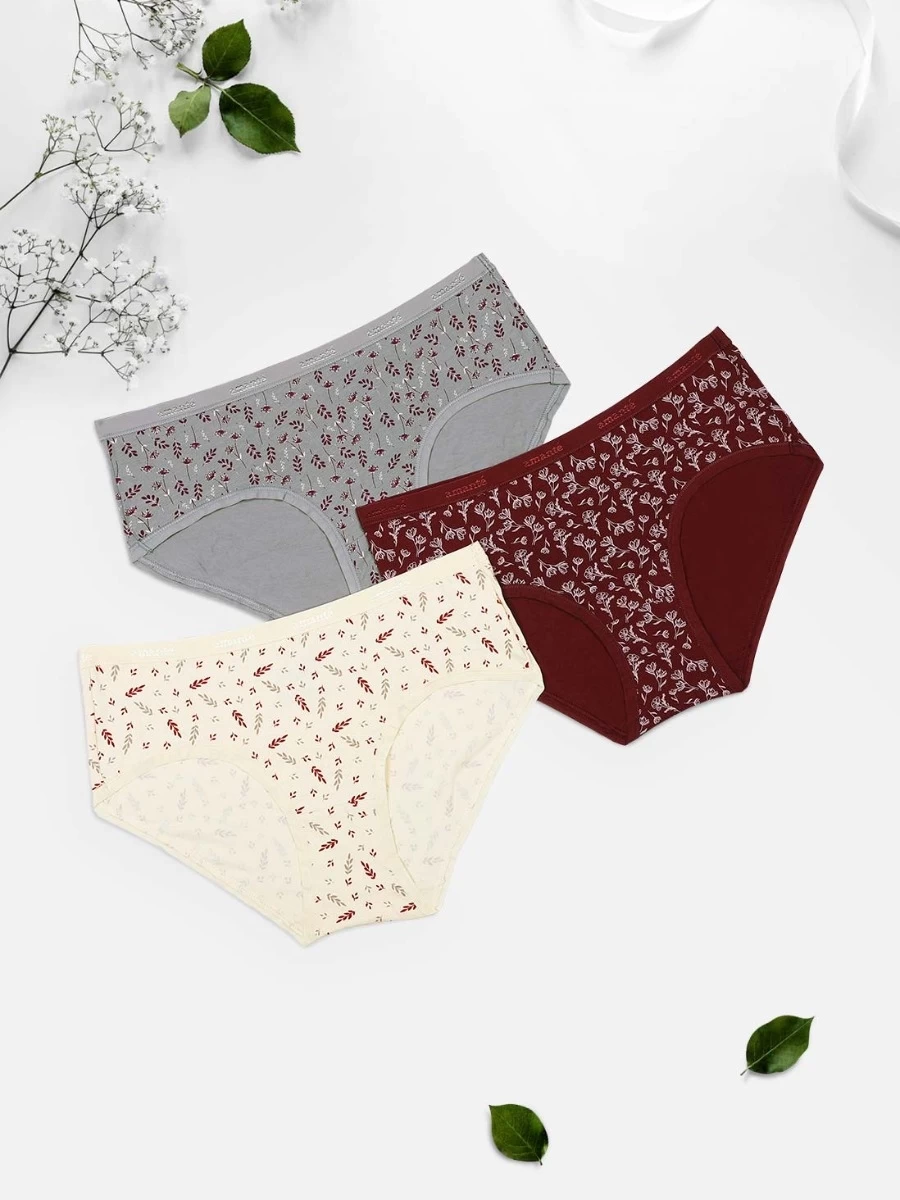 Amante Multicolor Pack Of 3 Printed Hipster 11 Amante Multicolor Pack Of 3 Printed Hipster - Image 9