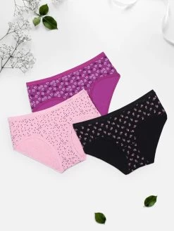 Amante Multicolor Pack Of 3 Printed Hipster 26 Amante Multicolor Pack Of 3 Printed Hipster -Shyaway c437 print 1