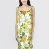 Susie Ivory Yellow Printed Tie Up Chemise