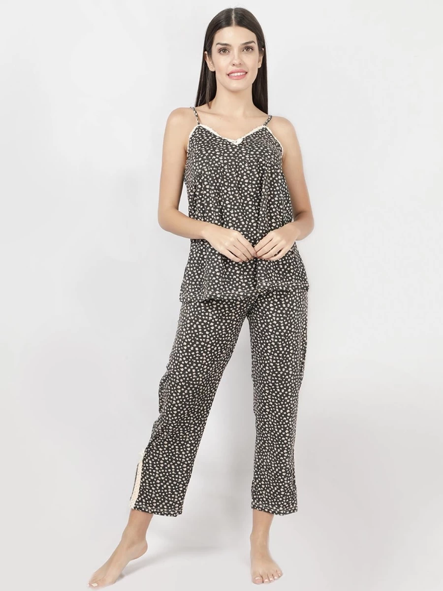 Susie Black Beauty Floral Printed Pyjama Set 3 Susie Black Beauty Floral Printed Pyjama Set