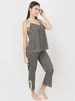 Susie Black Beauty Floral Printed Pyjama Set 8 Susie Black Beauty Floral Printed Pyjama Set -Shyaway cjn20015 blackbeauty 02