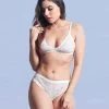 Susie White Lace Bralette Lingerie Set 2 Susie White Lace Bralette Lingerie Set -Shyaway cl012 white front 1