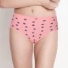 Susie Salmon Peach Paw Print Cotton Hipster Panty -Shyaway cp1003 salmonpeach 01