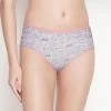 Susie White Peach Abstract Print Cotton Hipster Panty -Shyaway cp1005 whitepeach 01