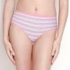 Susie Peach Pink Striped Cotton Hipster Panty