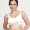 Susie Bright White Non Padded Seamed Cup Everyday Bra -Shyaway di1006 brightwhite front