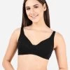 Susie Black Beauty Non Padded Everyday Side Support Bra -Shyaway di1007 blackbeauty front