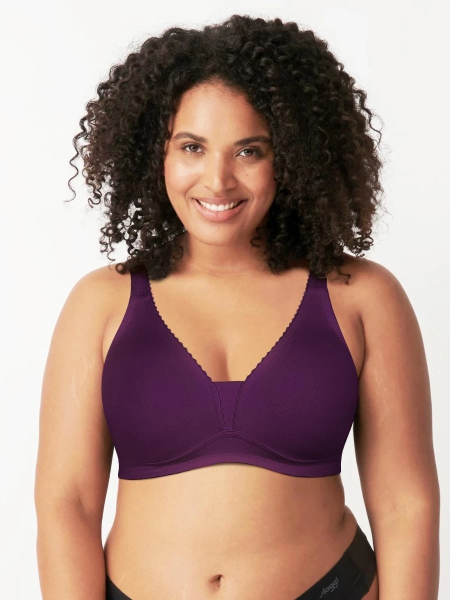 Susie Dark Purple Non Padded Moulded Plunge Bra 3 Susie Dark Purple Non Padded Moulded Plunge Bra