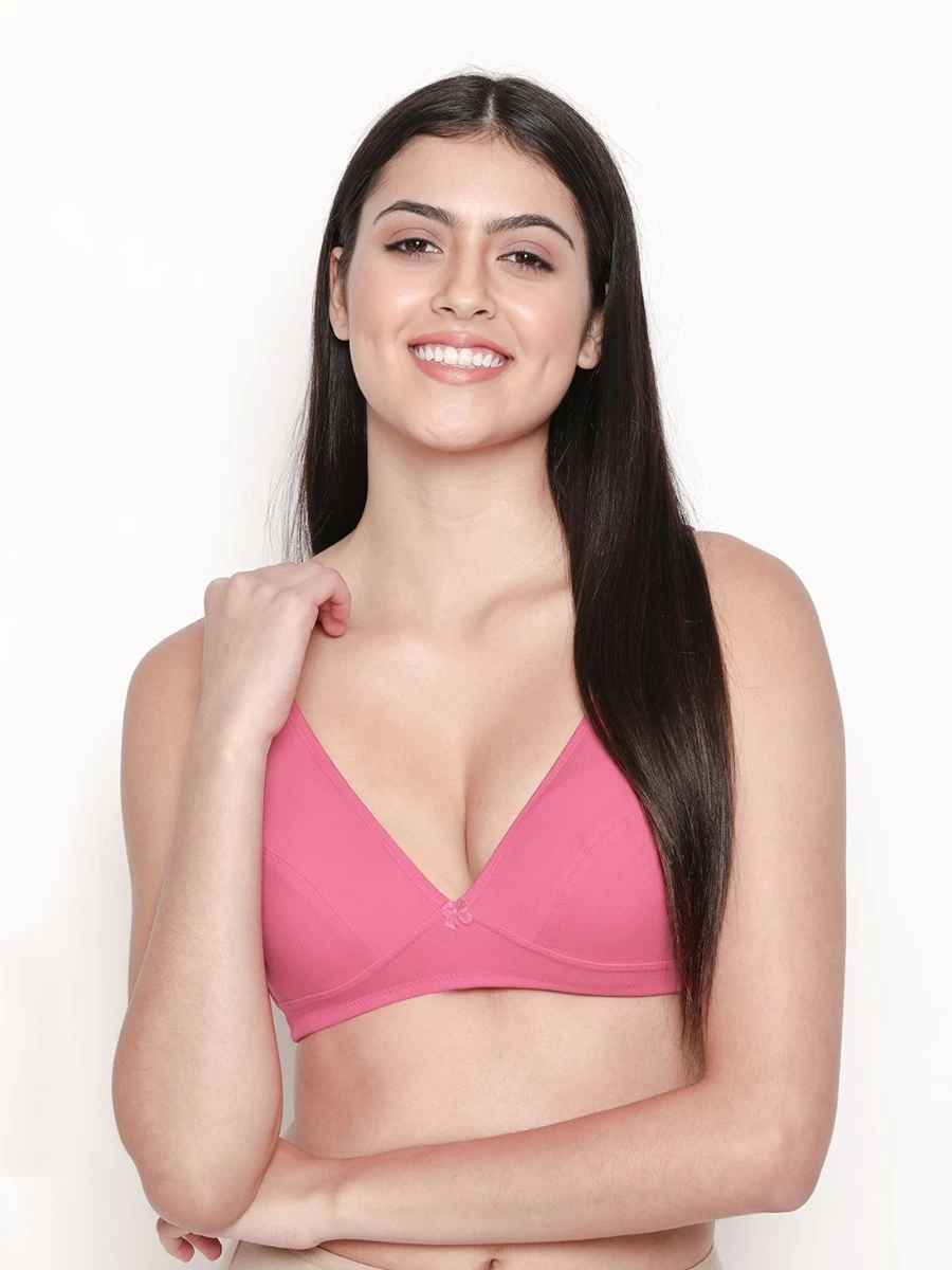 Susie Candy Pink Non Padded Everyday Plunge Bra 3 Susie Candy Pink Non Padded Everyday Plunge Bra