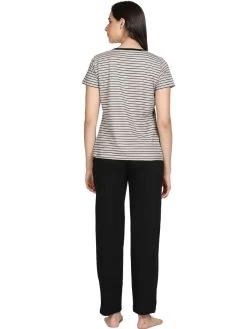 Shyaway Monument Grey Stripe Printed Pyjama Set 13 Shyaway Monument Grey Stripe Printed Pyjama Set -Shyaway dipj1001 monumentgrey 3