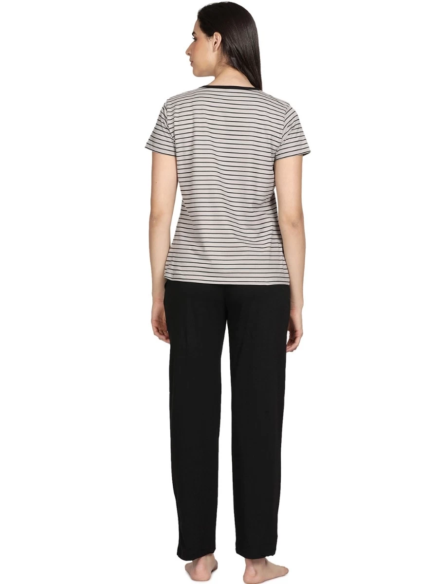 Shyaway Monument Grey Stripe Printed Pyjama Set 8 Shyaway Monument Grey Stripe Printed Pyjama Set - Image 6