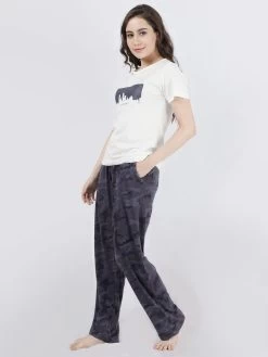 Shyaway Stormfront Grey Camaflouge Printed Pyjama Set -Shyaway dipj1002 stormfrontgrey 02