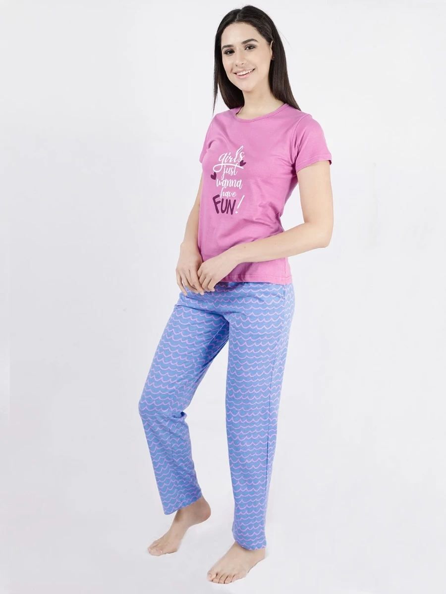 Shyaway Orchid Pink Camaflouge Printed Pyjama Set 6 Shyaway Orchid Pink Camaflouge Printed Pyjama Set - Image 4