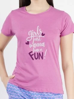 Shyaway Orchid Pink Camaflouge Printed Pyjama Set 11 Shyaway Orchid Pink Camaflouge Printed Pyjama Set -Shyaway dipj1003 wildorchid 4