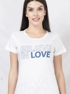 Shyaway Azurine Blue Heart Printed Pyjama Set -Shyaway dipj1005 azurineblue 4