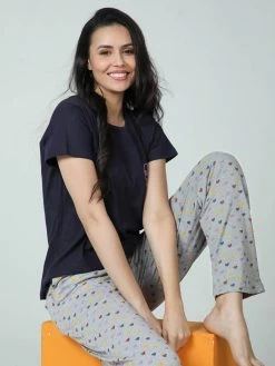 Shyaway Blue Grey More Self Love Pyjama Set