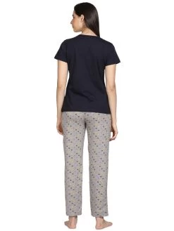 Shyaway Blue Grey More Self Love Pyjama Set -Shyaway dipj1007 bluegrey 3