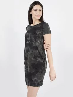 Shyaway Black Beauty Camouflage Printed Casual Sleep Tee -Shyaway dist1003 blackbeauty 3